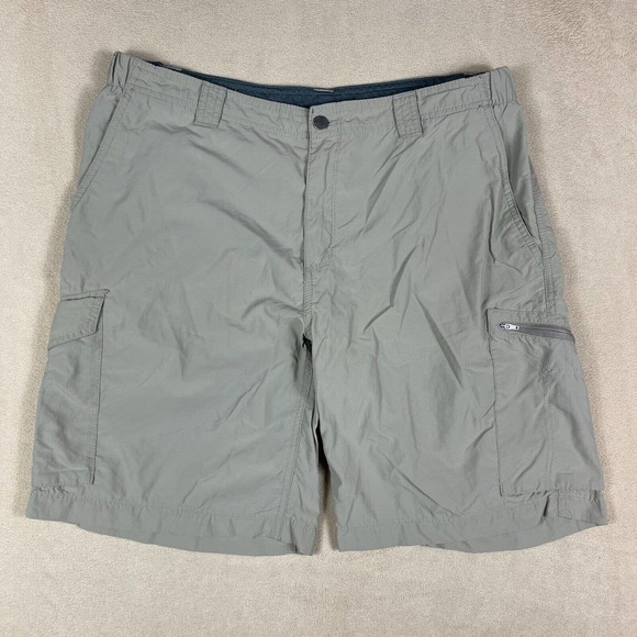 Columbia Mens 38 Cargo Hiking Short Lightweight Grey‎ Regular Fit Pockets - Picture 1 of 12
